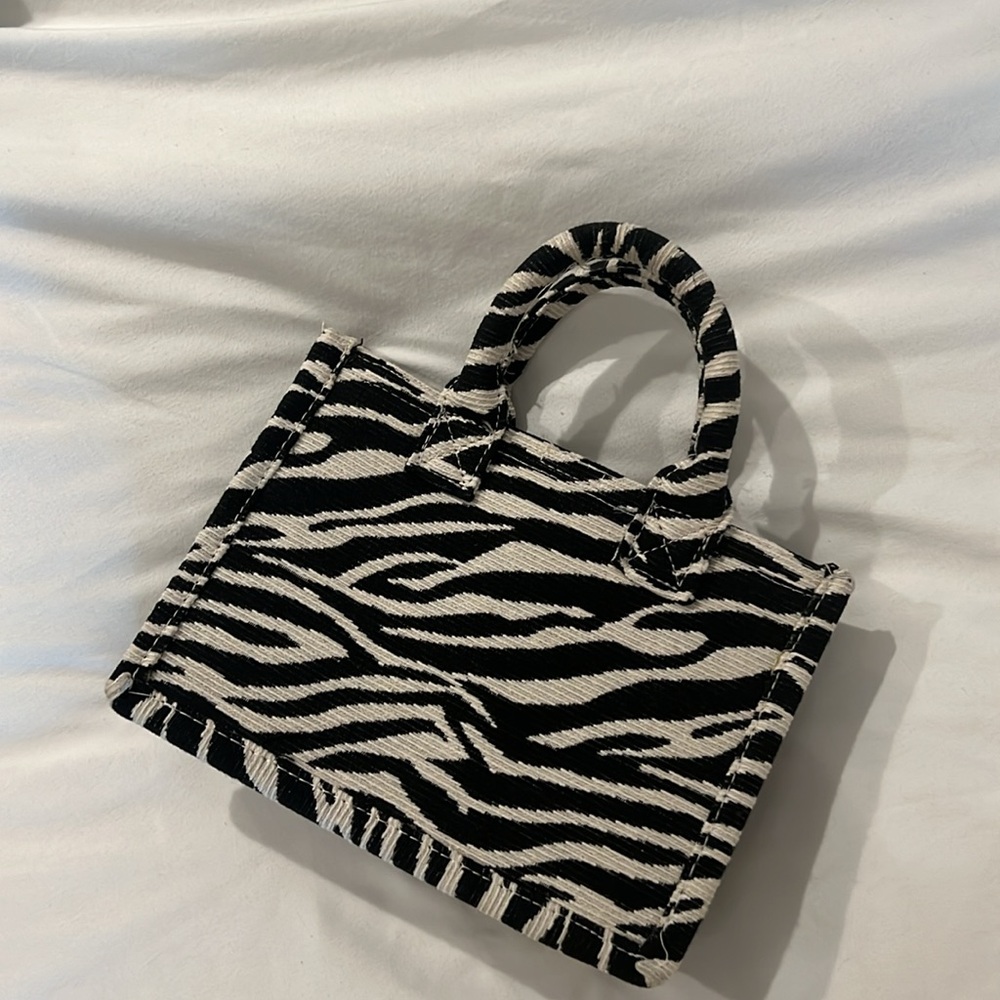 Zebra mini tote